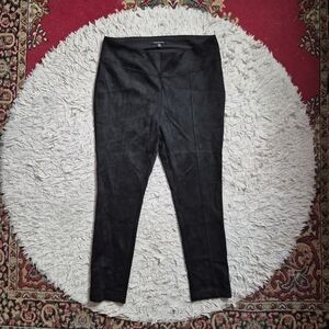 Womens Andrew Marc Vegan Suede Pants Leggings Size XL Extra Large Faux Suede Sof
